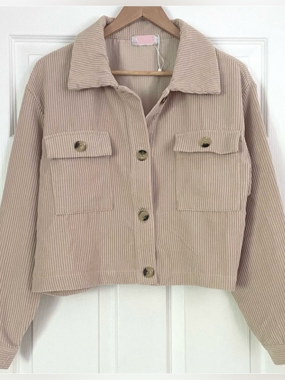 NWOT C+D+M Cropped Jacket Size L